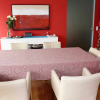 Tischtücher aus Halbleinen mit 10cm Kuvertsaum-Design 35 Fresco-Farbe Bordeaux