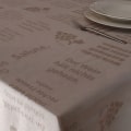 Tischdecke Weinlese - Farbe Weiss