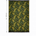Wohndecke Banana Leaf - ca. 130x200cm - Grüntöne - Biobaumwolle