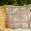 Kissenbezug | gewebte Bibelverse | verum textilia